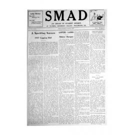 SMAD. An Organ of Student Opinion. 1937. Volume 8. Number 9.
