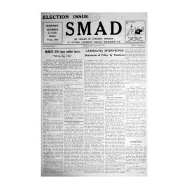 SMAD. An Organ of Student Opinion. 1937. Volume 8. Number 10.