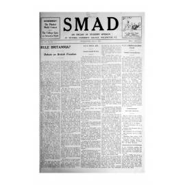 SMAD. An Organ of Student Opinion. 1937. Volume 8. Number 11.
