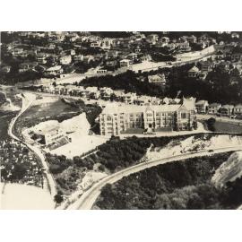 Victoria University College Campus, aerial from above Salamanca Road and Mount Street junction