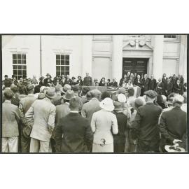 Opening Ceremony - Lord Bledisloe delivering his address.