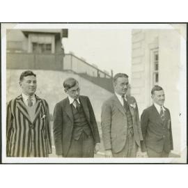 Finalists of the Moustache Competition 1935