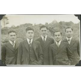 Weir residents in formal suits