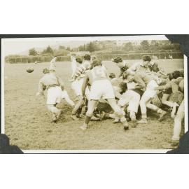 Mid-scrum, Kelburn Keg 1949