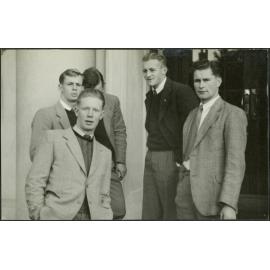 G. Harris (fore), J. Bathgate, I. Rich, C. Seville, R. Jansen.