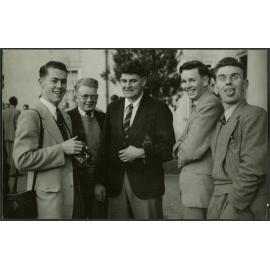 Town photographer (& ex resident), B. Treadwell, B. Bennett, B. McLeavy, D. Lindsay.