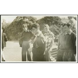 Weir men relaxing after Sunday dinner