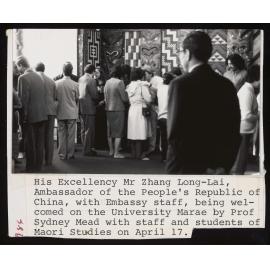 Mr. Zhang Lang-Lai welcomed onto marae