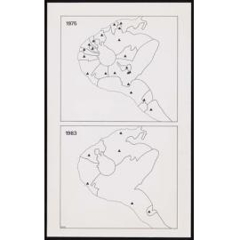 Map of Dairy Factories in Taranaki, 1975;1983