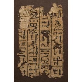 Egyptian hieroglyphic papyrus fragment