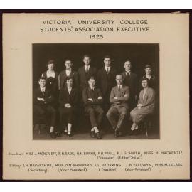 Victoria University of Wellington Students' Association Executive 1925