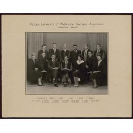 Victoria University of Wellington Students' Association Executive 1961-62