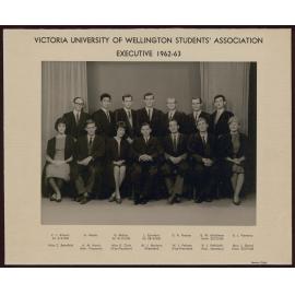Victoria University of Wellington Students' Association Executive 1962-63