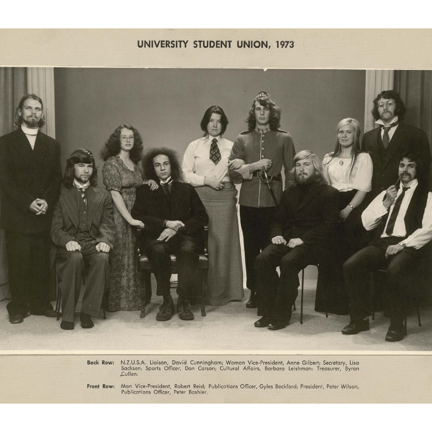 Victoria University of Wellington Students' Association Executive Photographs