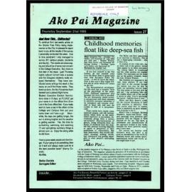 Ako Pai. 1995 September 21