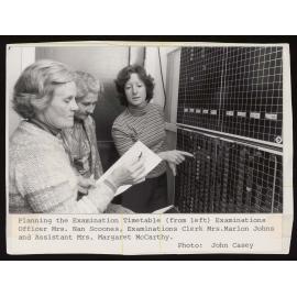 Examinations Officers planning the Examination Table