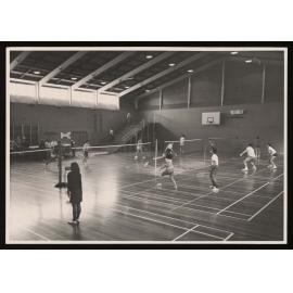 Indoor badminton court in Recreation Centre