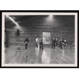 People in the dance room at the VUW Recreation Centre (b)
