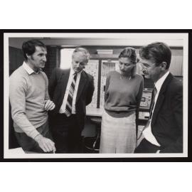 Dr Jim Johnston, VC Prof. Leslie Holborow, Jane Everett (BP) and Alan Davies (BP)