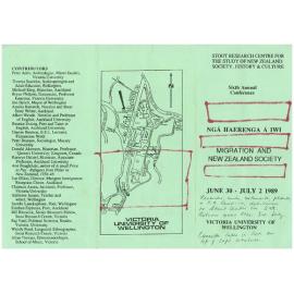 Ngā Haerenga ā Iwi - Migration and New Zealand Society pamphlet