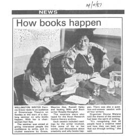 'How books happen' news clipping