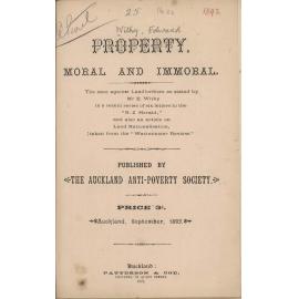Property: moral and immoral