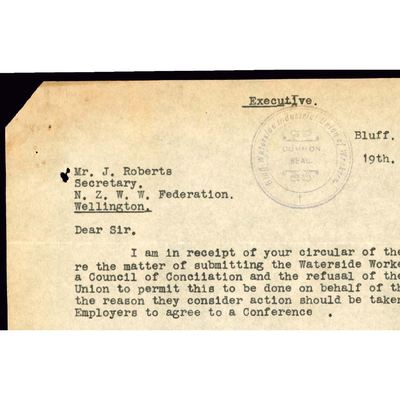 Papers of James (Jim) Roberts