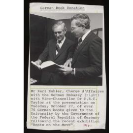 VC D.B.C. Taylor and Mr Karl Kohler from the German Embassy (2)