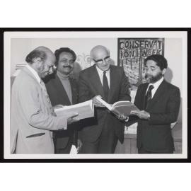 Dr Kapil Tiwari (VUW), Mr Bhattacharjee ( Sri Aurobino Society), Prof Lloyd Geering (VUW) and Mr Deva Rao (Indian High Commissioner) (1)