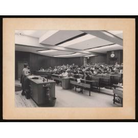 Lecturer and students in a lecture theatre (3)