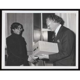 Student Muhammad Abdul Mannan and Mr George Gair, Minister of National Development (3)