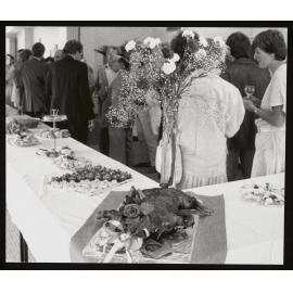 Buffet at the University Union AGR Catering Opening in 1986