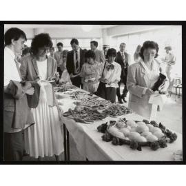 People at the buffet at the University Union AGR Catering Opening (1)
