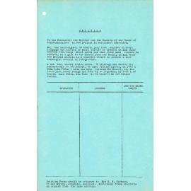 Māori Language Petition Sheet 1972