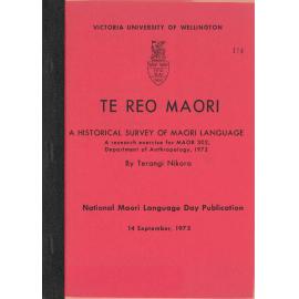 Te reo Maori: a historical survey of Maori language