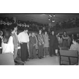 Ngā Tamatoa and Te Reo Māori Society welcoming a Chinese tourist party [2]