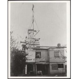 Roger Walker early home construction 'Fort Nyte' in Hamilton