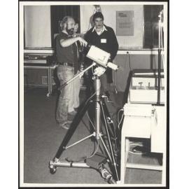 David Reed discussing urban simulator laboratory