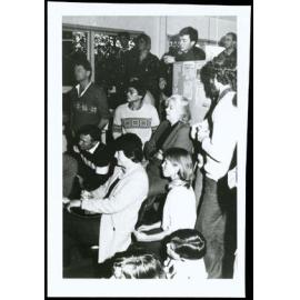 Wendy Light with Vesta Gormack and group of students