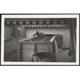 Water table for air flow studies under construction