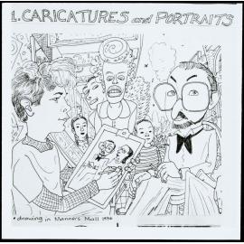 Caricatures and portrait drawing in Manners Mall 1984