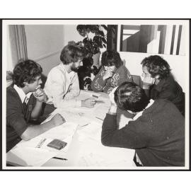 Student group discussion, ARCH 313