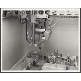 Close up shot of urban simulator camera at work