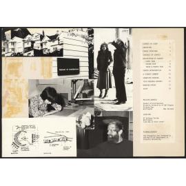 Mock up of inside cover of Architecture 1979 prospectus