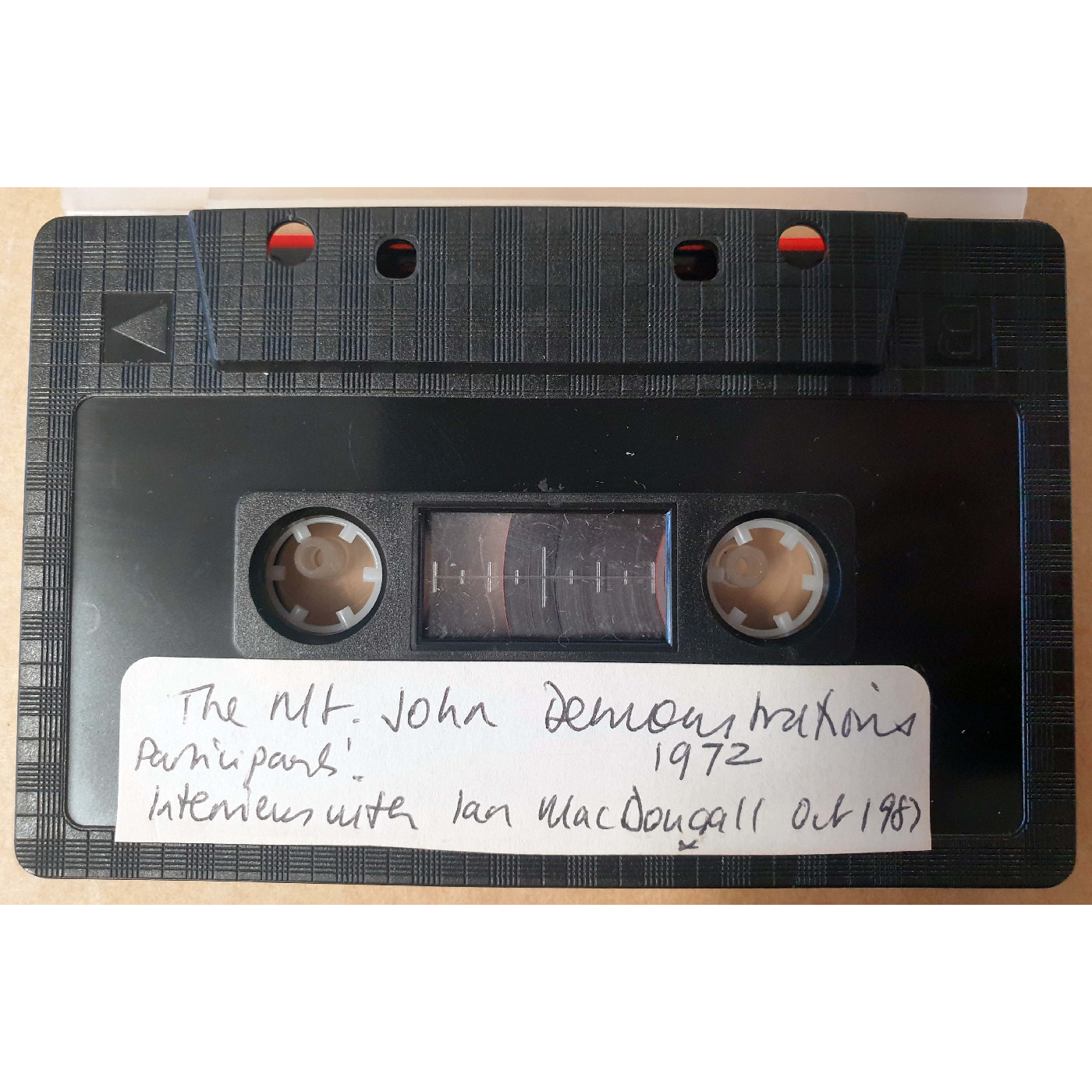 Mt John Demonstration interviews with Ian MacDougall Tape 1