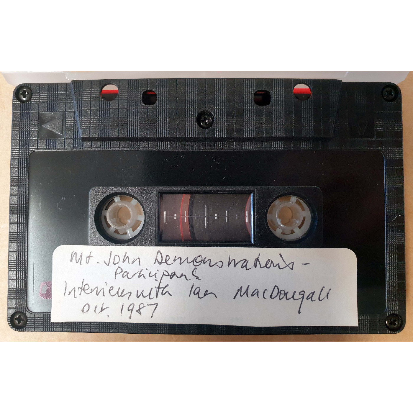 Mt John Demonstration interviews with Ian MacDougall Tape 2