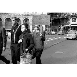 Students on Campaign for Nuclear Disarmament protest march