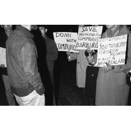 South Vietnamese demonstrators supporting USA forces in Vietnam 
