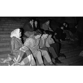 Campaign for Nuclear Disarmament night vigil at Parliament steps [1]