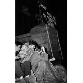 Campaign for Nuclear Disarmament night vigil at Parliament steps [3]